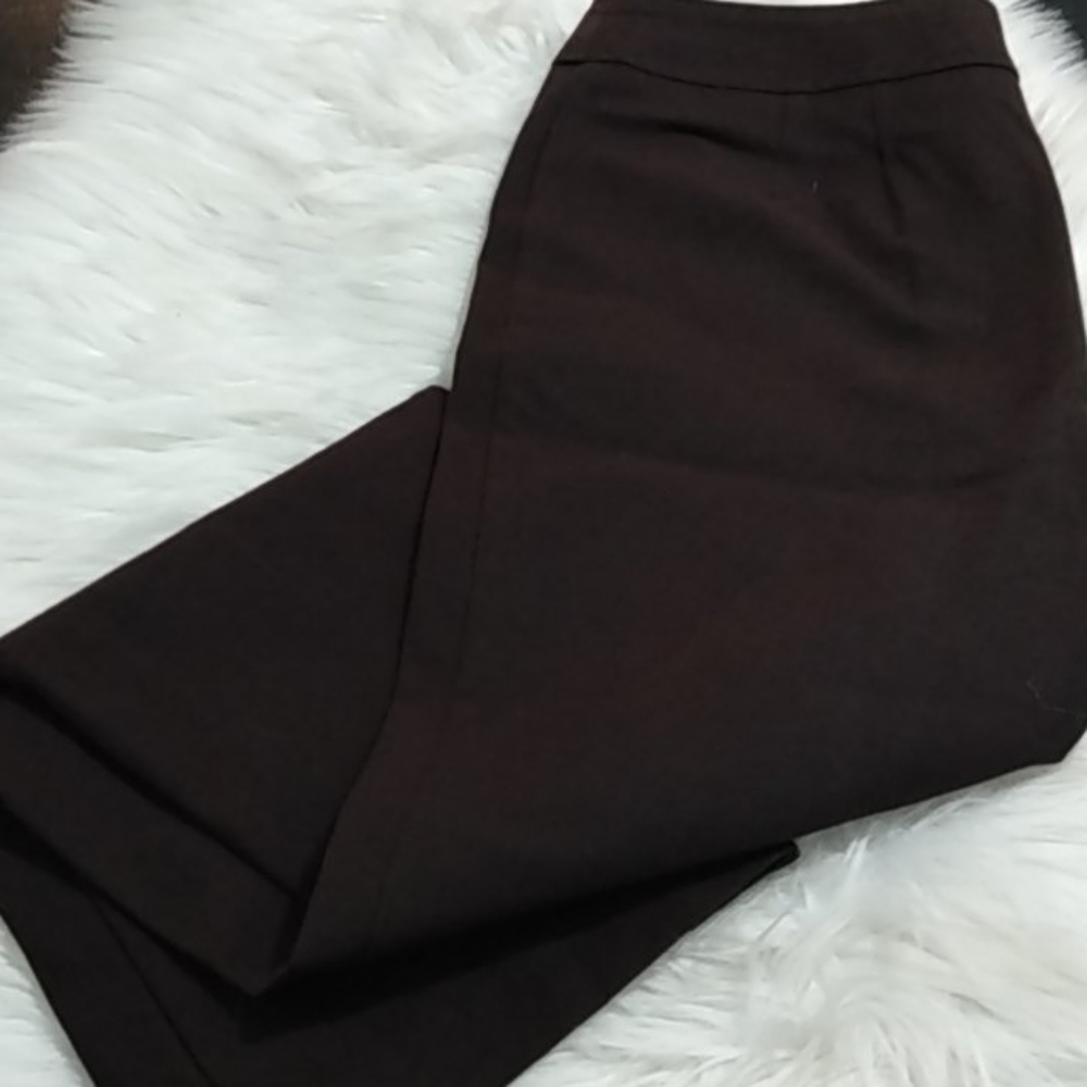 Chico's brown career wear wide leg trousers